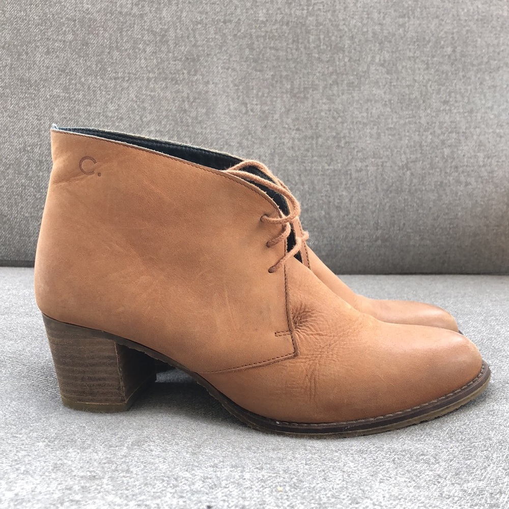 Like new! - CREEKS Genuine Leather Lace Up Booties